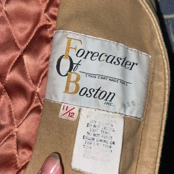 SALE 1970s faux fur lined mid length camel coat - Picture 5 of 5